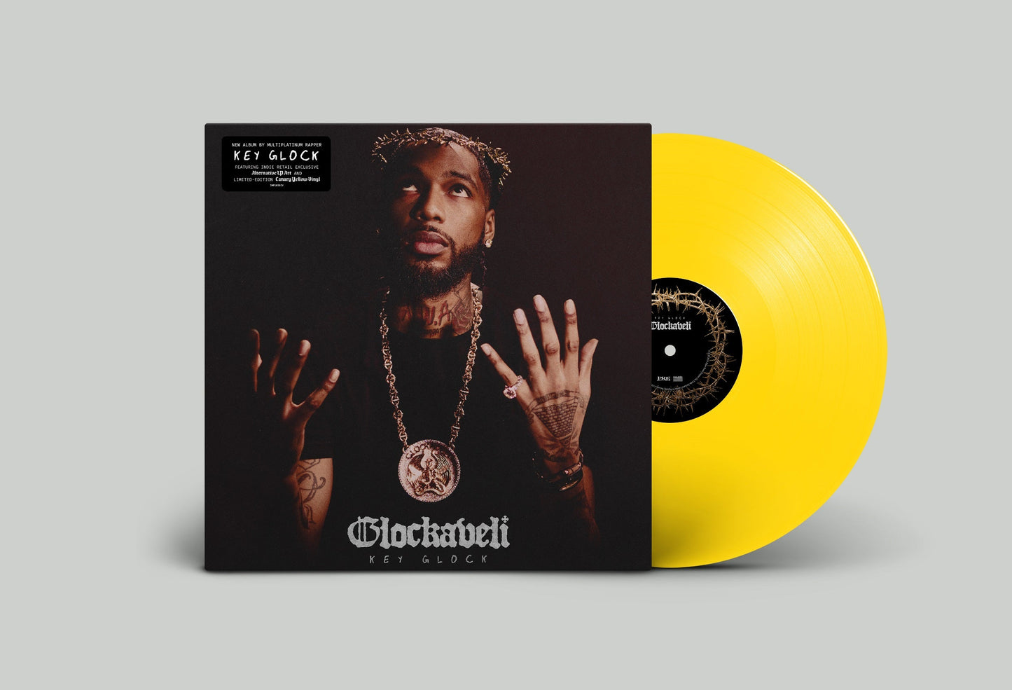 Key Glock- Glockaveli [Canary Yellow LP] [Alternate Cover] (Indie Exclusive Vinyl) (DAMAGED) - LP