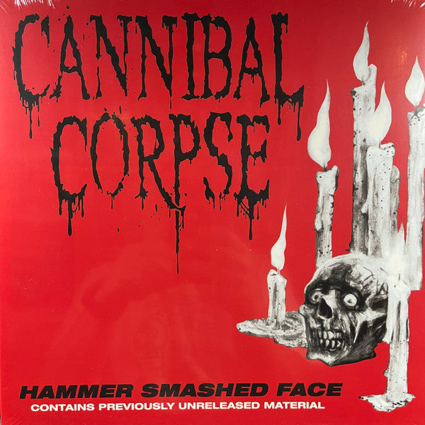 Cannibal Corpse- Hammer Smashed Face - Clear & Red Splatter Vinyl - LP