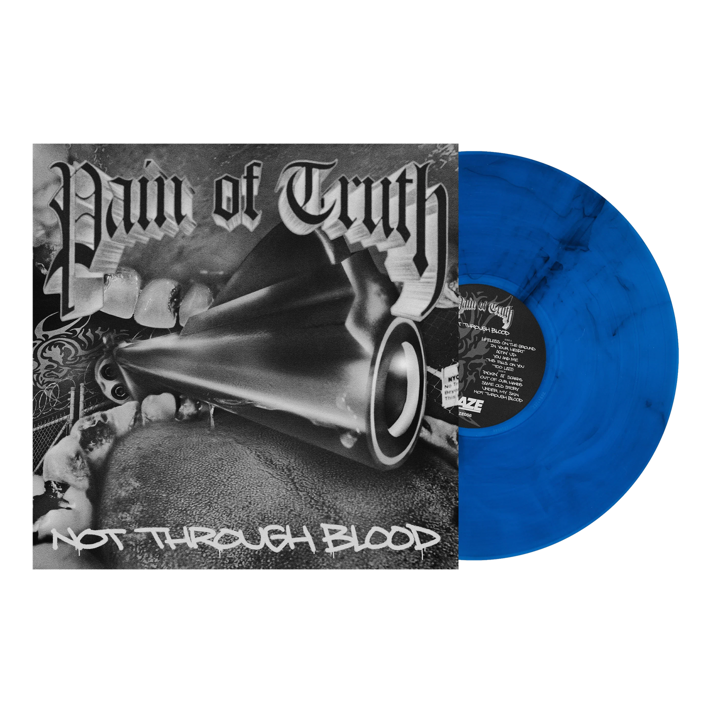 Pain Of Truth- Not Through Blood (Blue Swirl) (DAZE Records) - LP