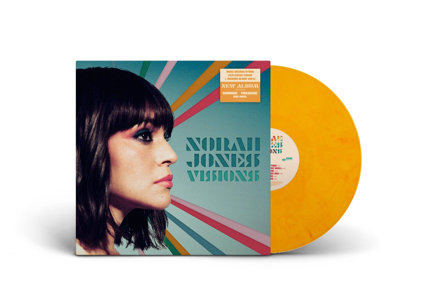 Norah Jones- Visions (Indie Exclusive Orange Vinyl w/ Alternate Cover) - LP
