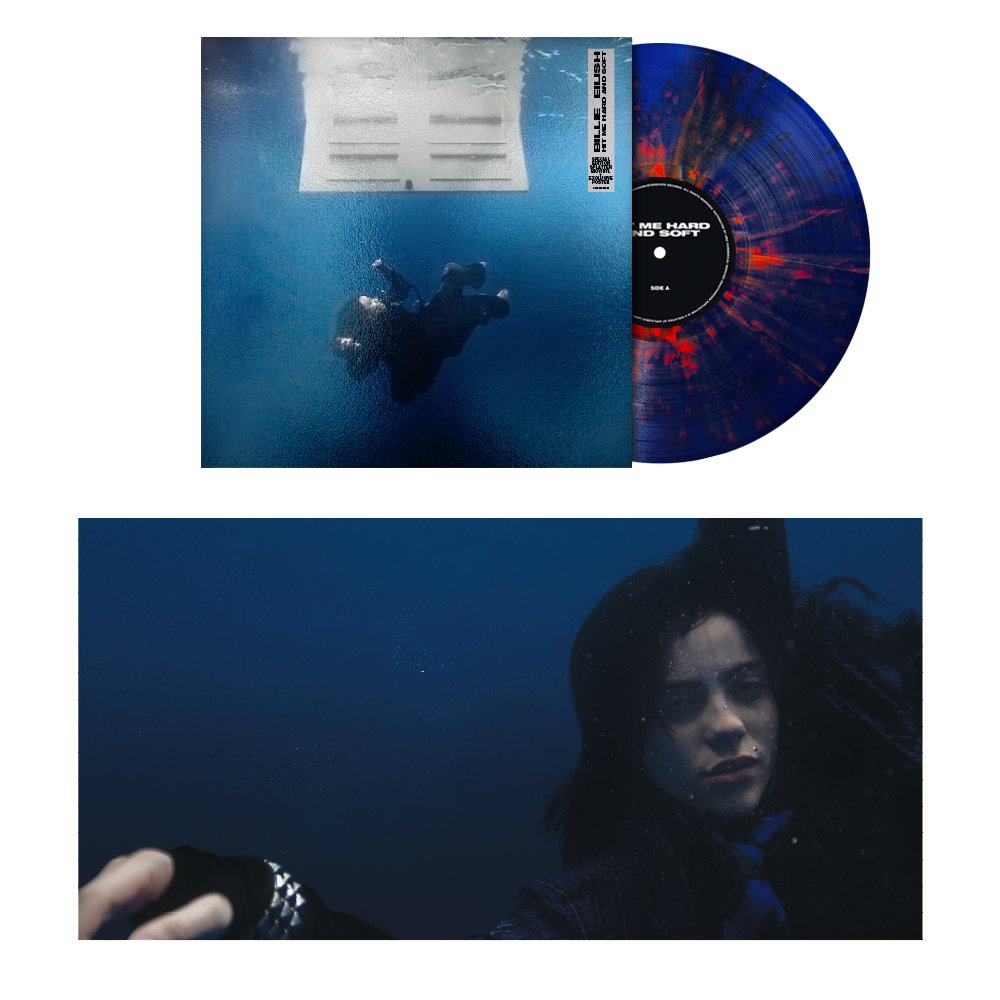 Billie Eilish- HIT ME HARD AND SOFT [Anniversary Edition / Blue & Orange Splatter LP] - LP
