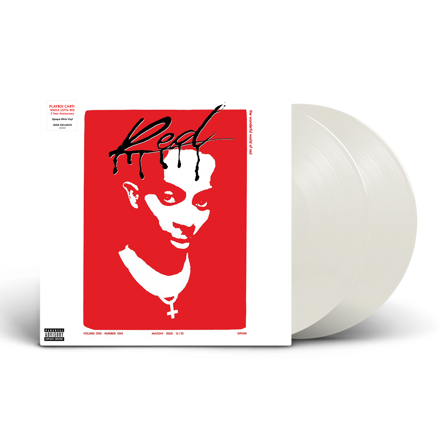 Playboi Carti- Whole Lotta Red (5 Year Anniversary Edition) [Rain Cloud White 2 LP] [Alternate Cover] (Indie Exclusive Vinyl) - LP