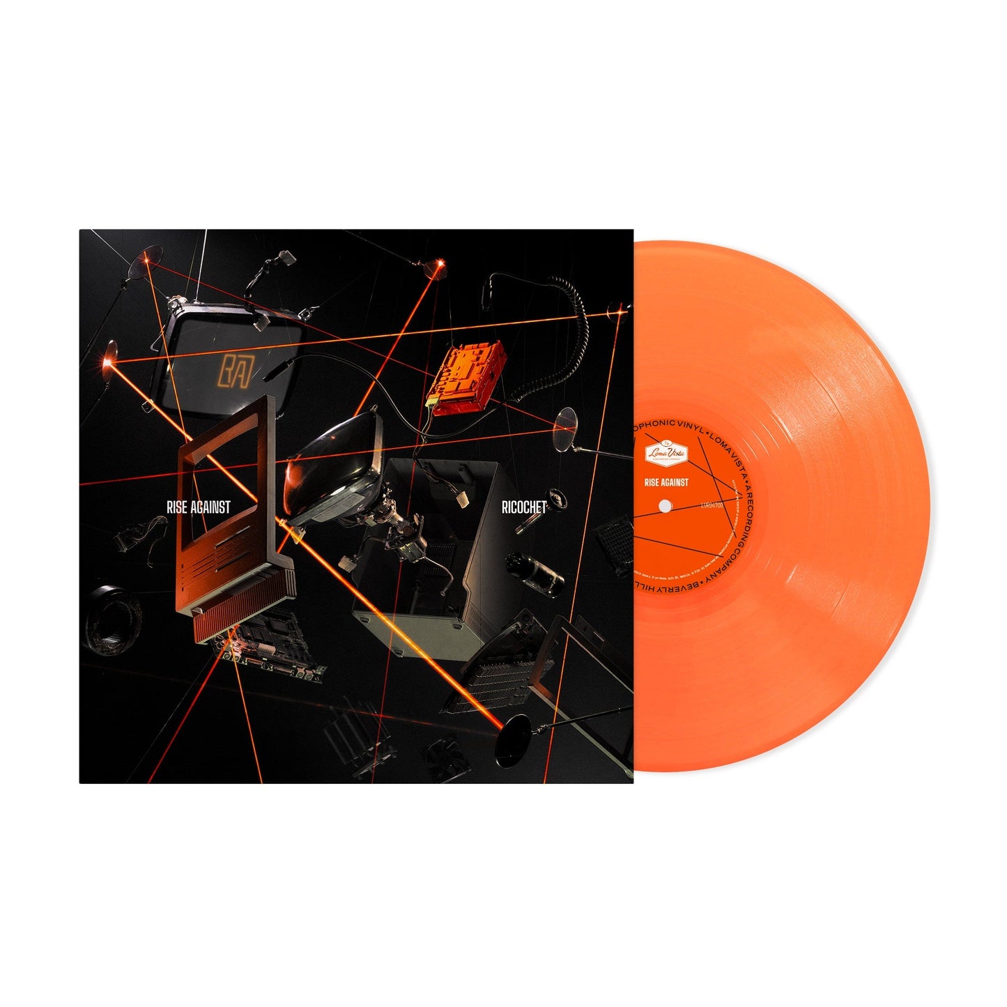 Rise Against- Ricochet [Neon Orange Vinyl] (Indie Exclusive Vinyl) - LP