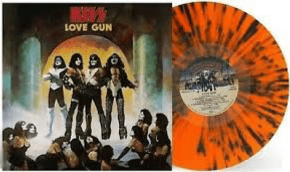 Kiss- Love Gun [Tangerine/Aqua Splatter LP] - LP