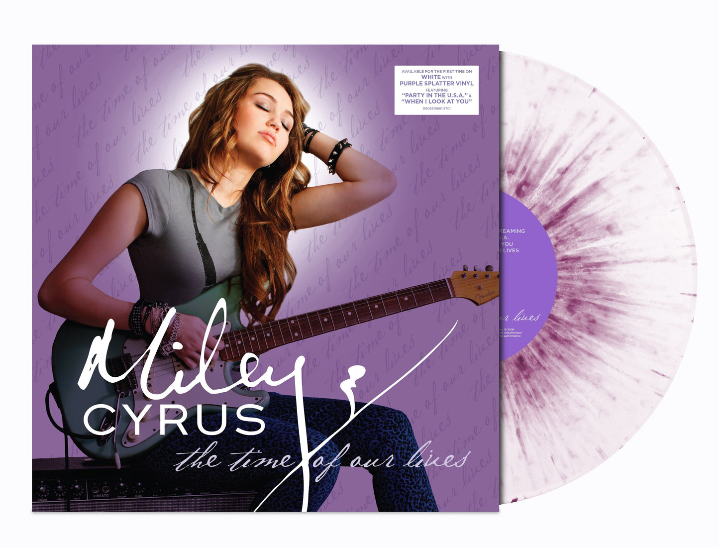 Miley Cyrus- The Time of Our Lives [White/Purple Splatter 12" EP] - LP