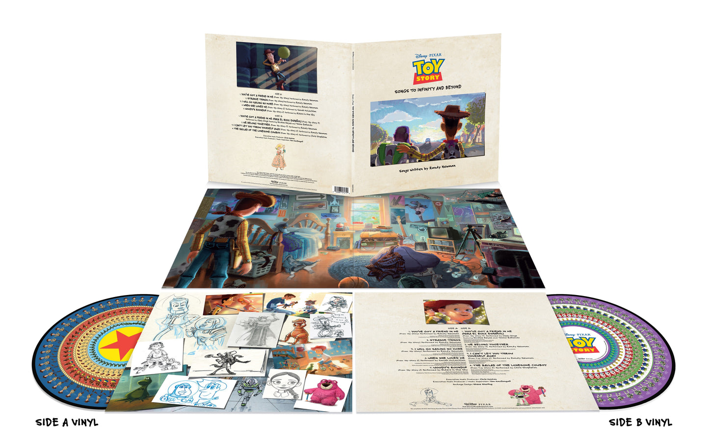 Toy Story: Songs To Infinity & Beyond (Randy Newman) (30th Anniversary Limited Edition Zoetrope Vinyl) - LP