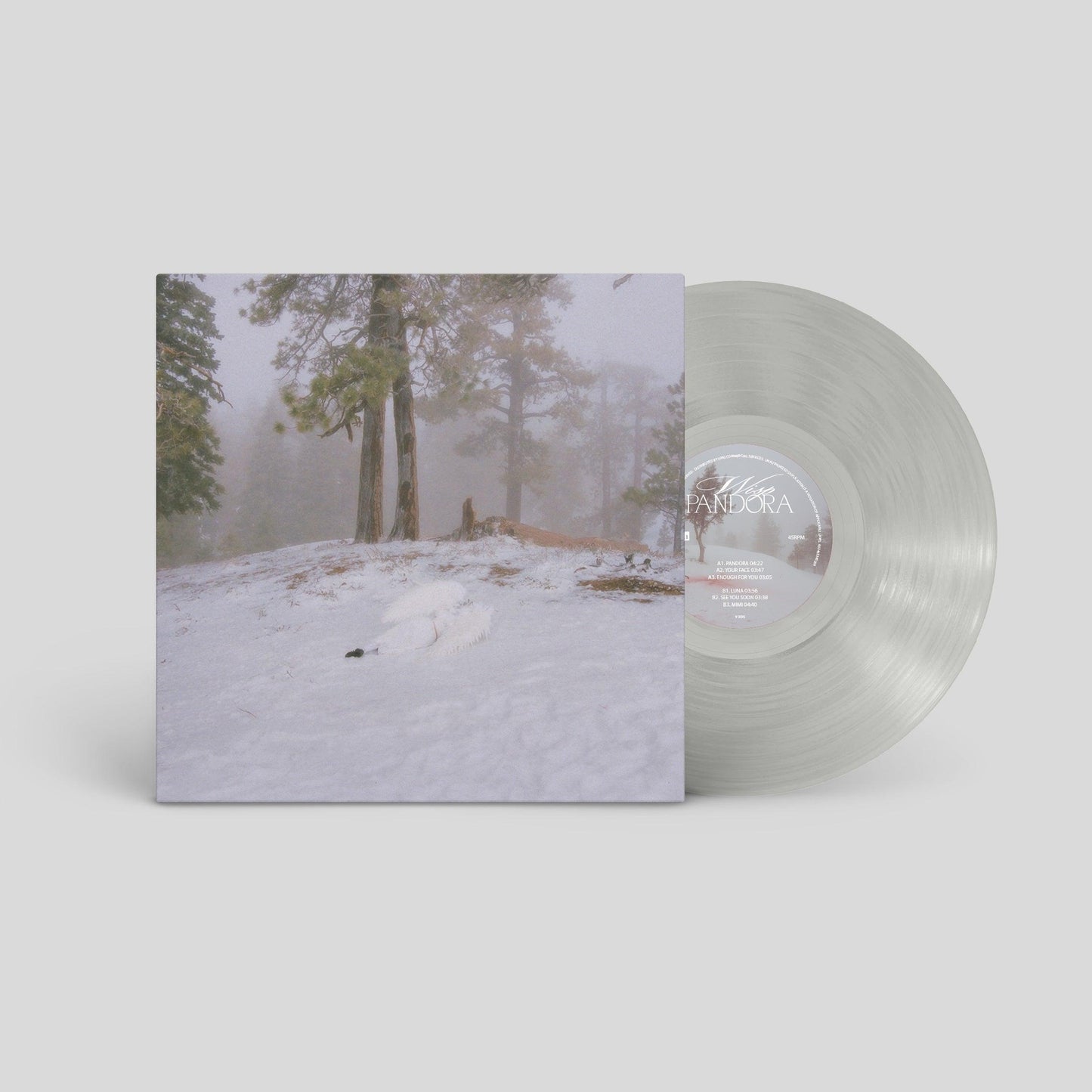 Wisp- Pandora [Translucent Milky Clear 12" EP] - LP