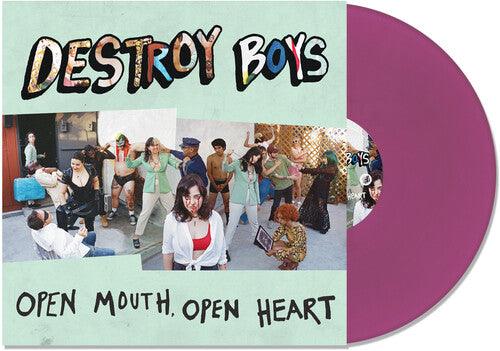 Destroy Boys- Open Mouth, Open Heart (Purple Vinyl) - LP