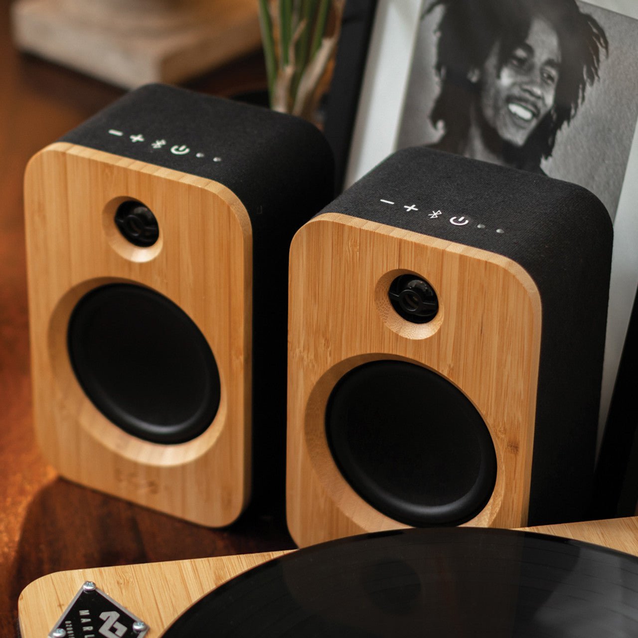 House of Marley - Get Together Duo Bookshelf Bluetooth Speakers