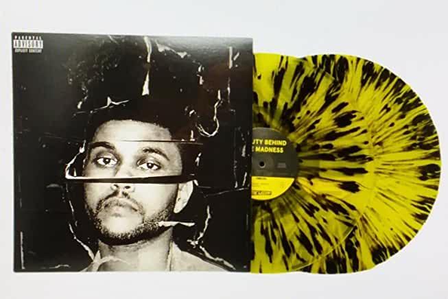 The Weeknd- Beauty Behind The Madness (Yellow w/ Black Splatter Vinyl) - LP