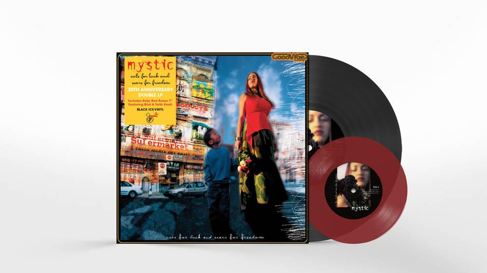 Mystic- Cuts For Luck And Scars For Freedom (RSD Essential Indie Colorway Black Ice 2LP + Ruby Red 7in) - LP