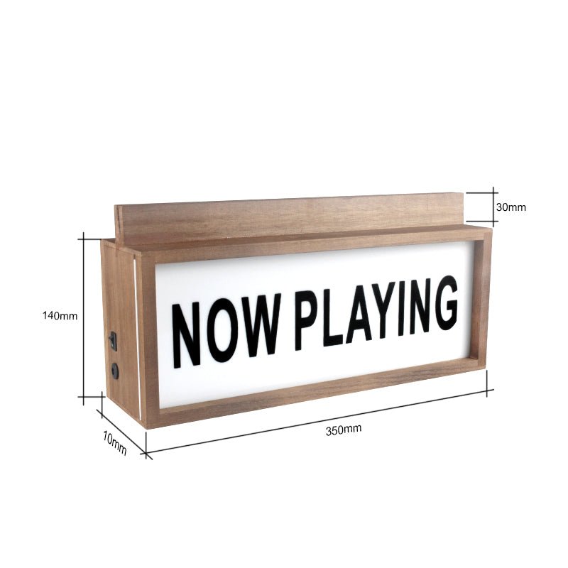 LED Lightbox Now Playing Vinyl Record Stand