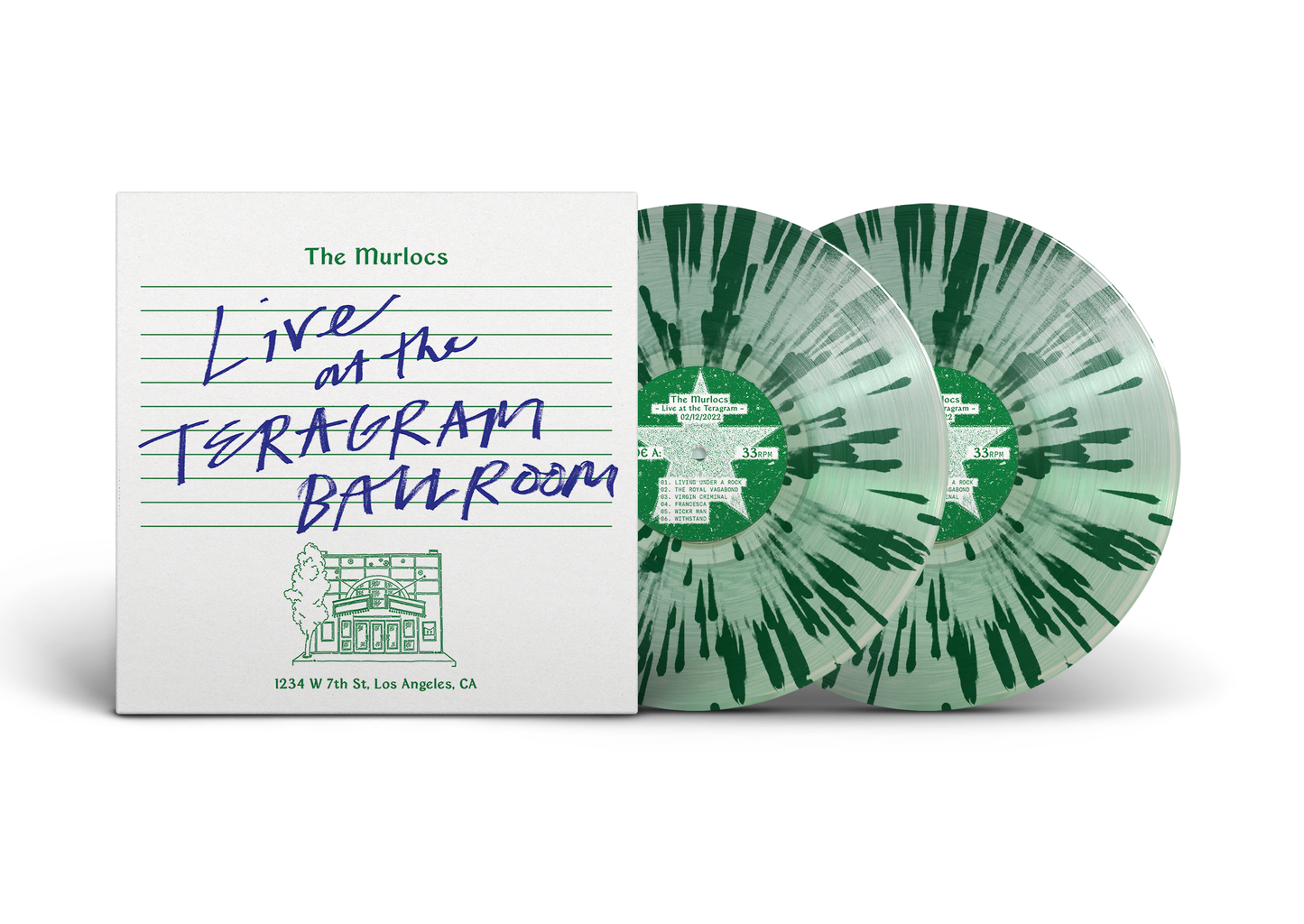 The Murlocs (King Gizzard)- Live At The Teragram Ballroom (Coke Bottle Clear w/ Evergreen Splatter) - LP