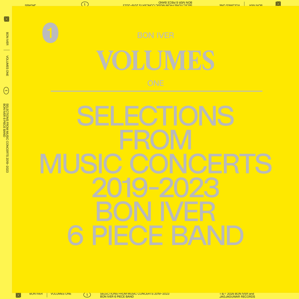 Bon Iver- VOLUMES: ONE "SELECTIONS FROM MUSIC CONCERTS 2019-2023 BON IVER 6 PIECE BAND - LP