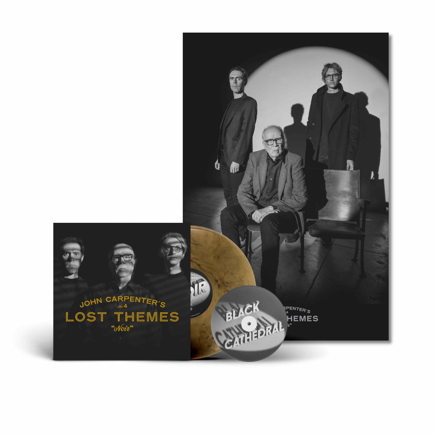 John Carpenter, Cody Carpenter & Daniel Davies- Lost Themes IV: Noir (Tan & Black Marble Vinyl LP+7") - LP
