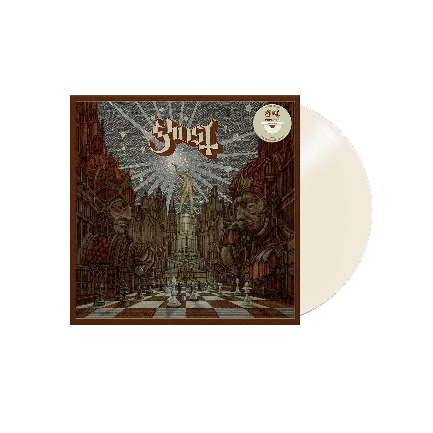 Ghost- Popestar (Indie Exclusive Milky Clear Vinyl) - LP