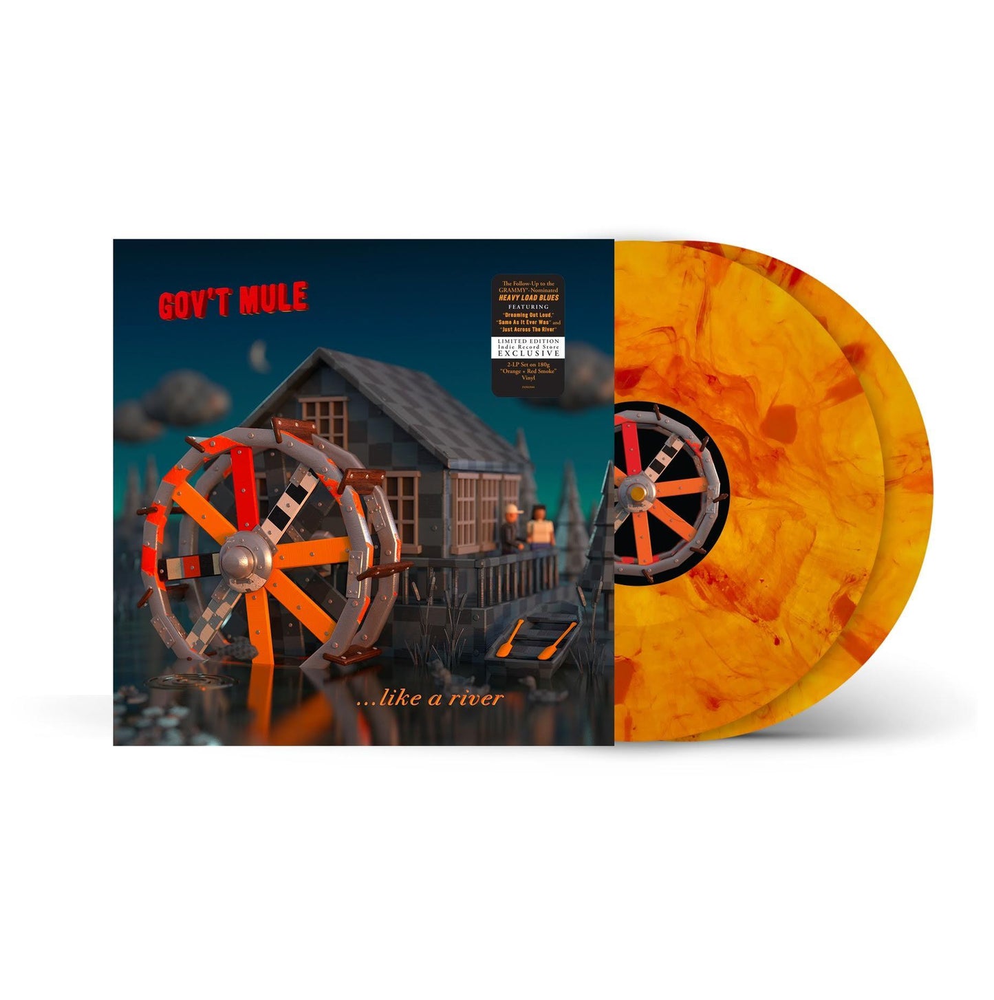 Gov't Mule- Peace... Like A River (Indie Exclusive Orange & Red Vinyl) - LP