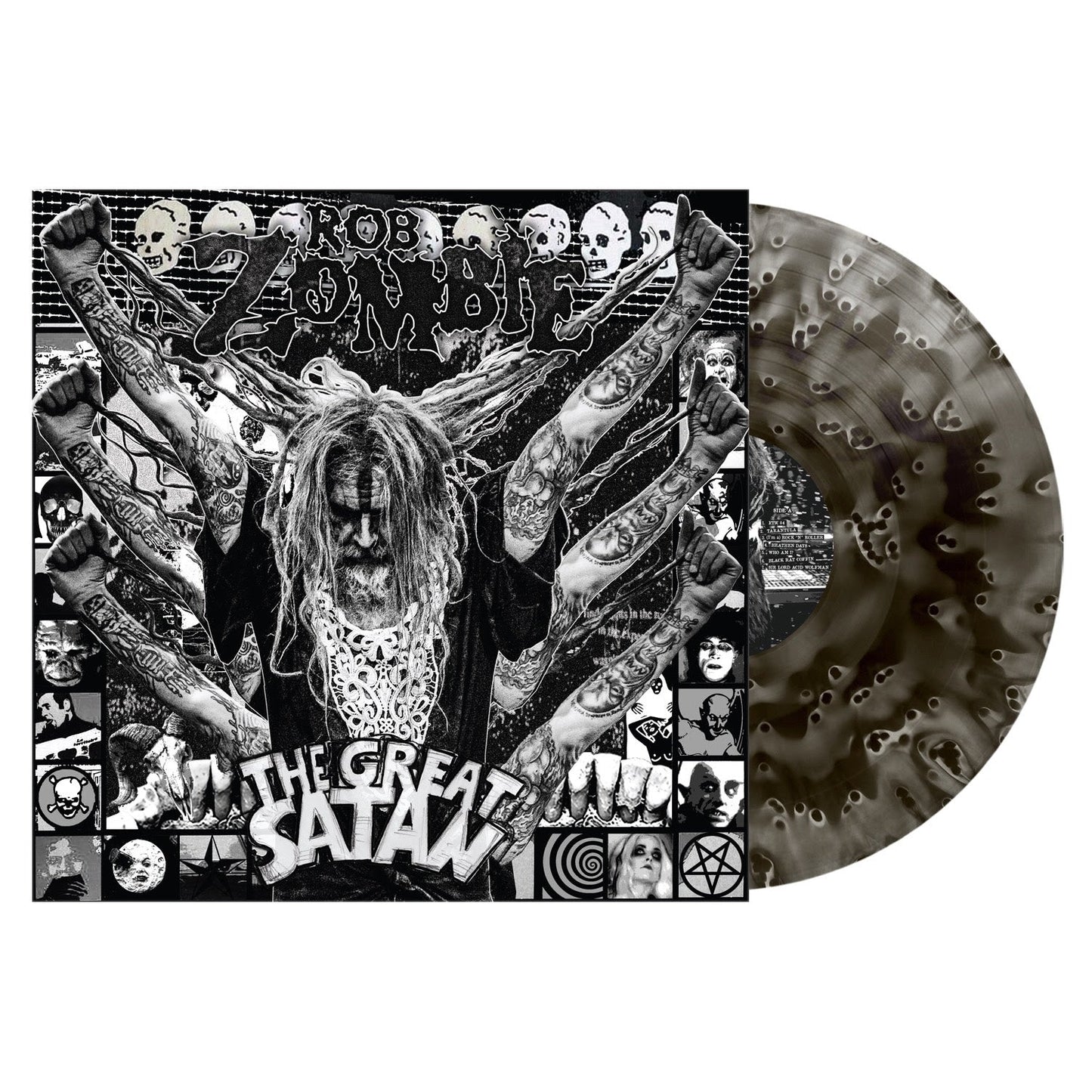 Rob Zombie- The Great Satan (Ghostly Black Vinyl) (DAMAGED) - LP